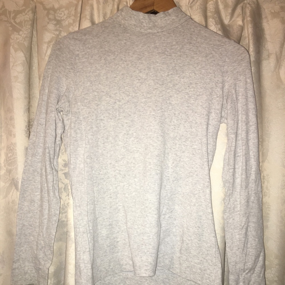 gray turtleneck